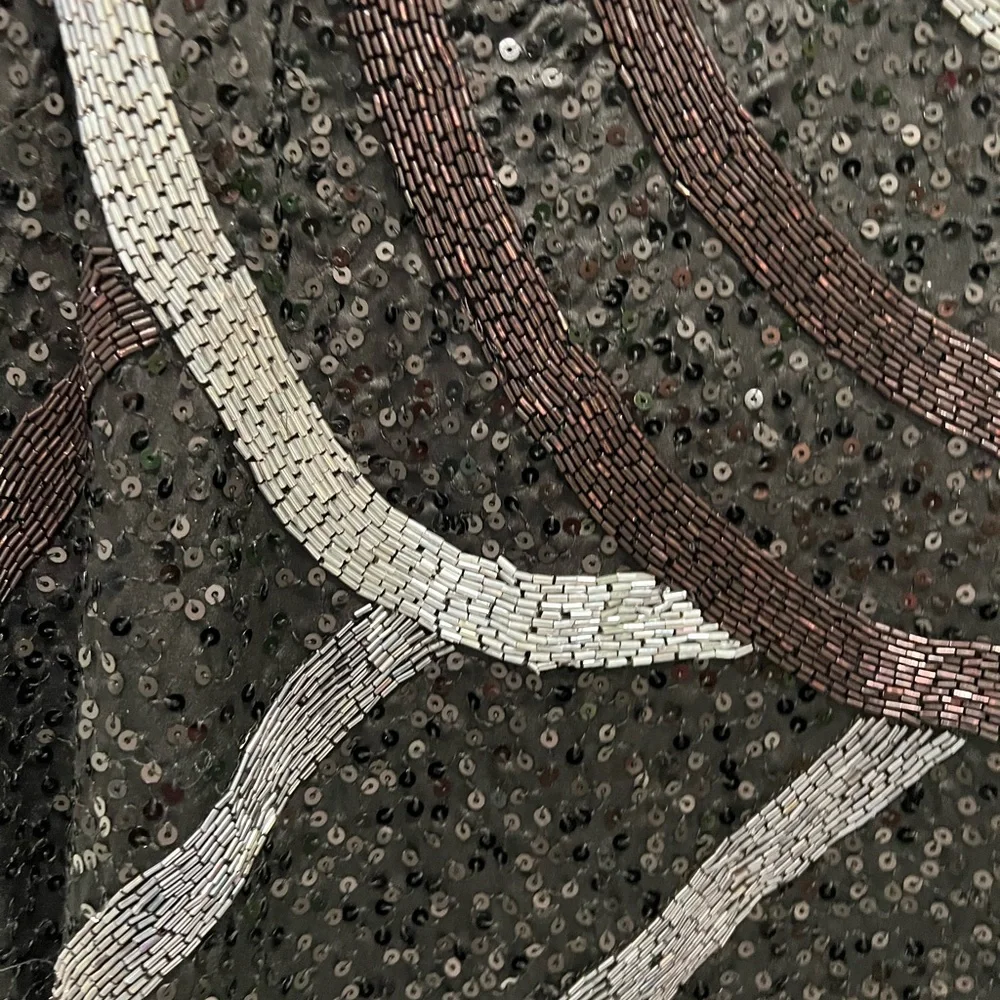 Guess Black and Silver Sequin Mini Party Dress - Picture 5 of 6